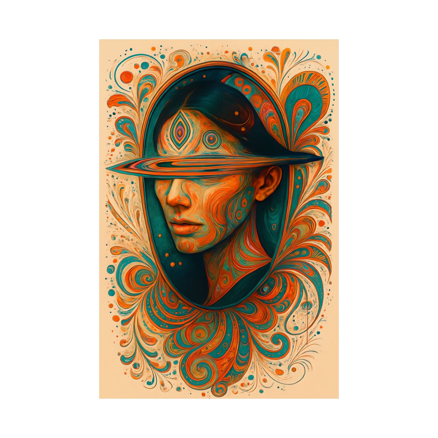 Bohemian Matte Vertical Posters, Wall Art Decor, Psychedelic Prints, Unique Home Decoration, Gift for Art Lovers