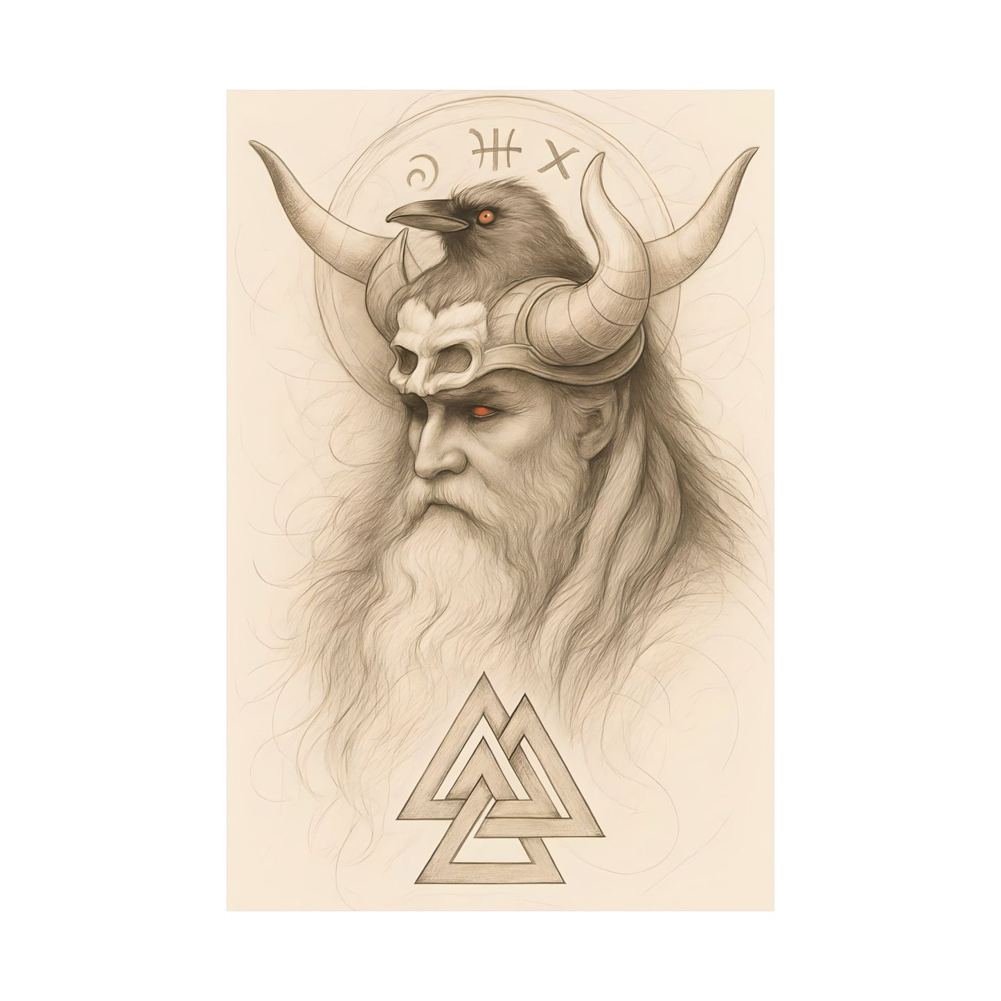 Viking Mythology Art Prints, Matte Vertical Posters, Nordic Home Decor, Unique Gift for Him, Wall Art for Norse Enthusiasts