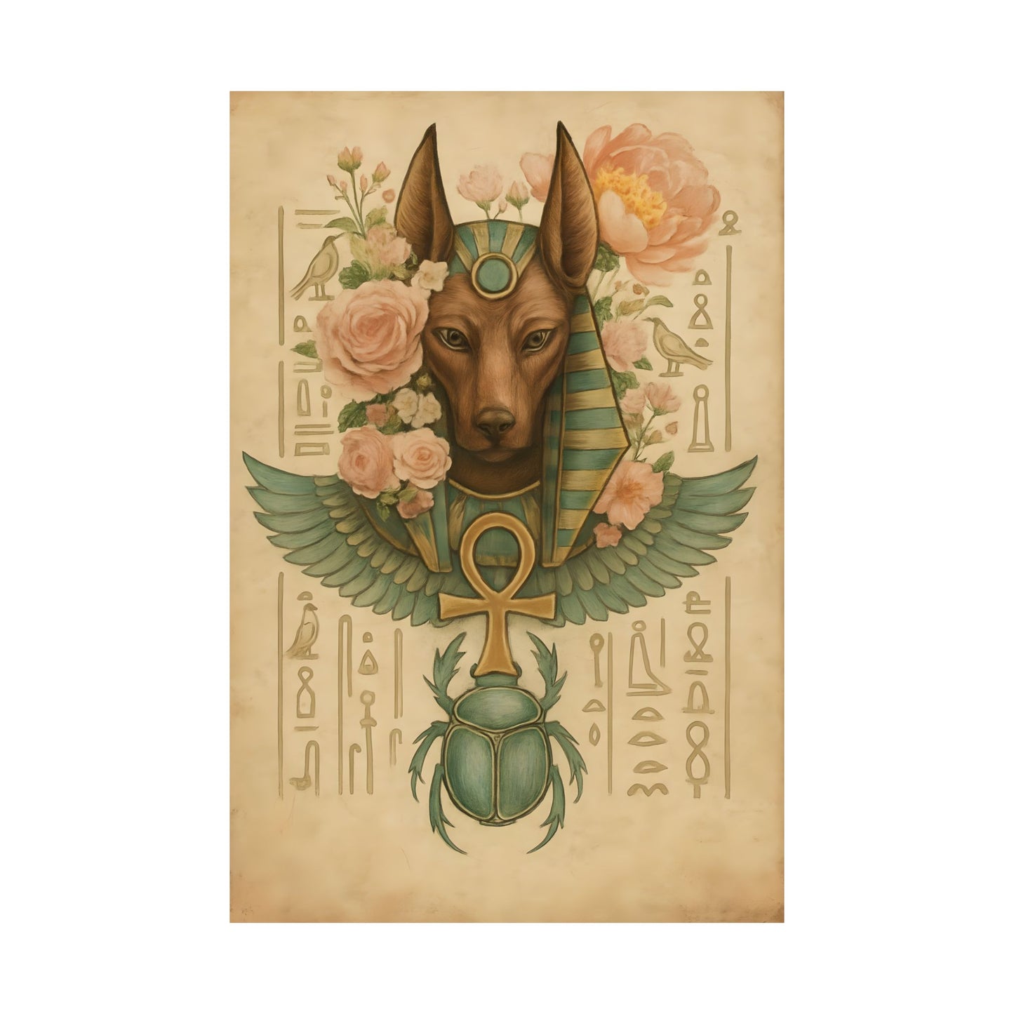 Egyptian Mythology Matte Vertical Posters, Wall Art, Home Decor, Gift for Her, Unique Art for Special Occasions