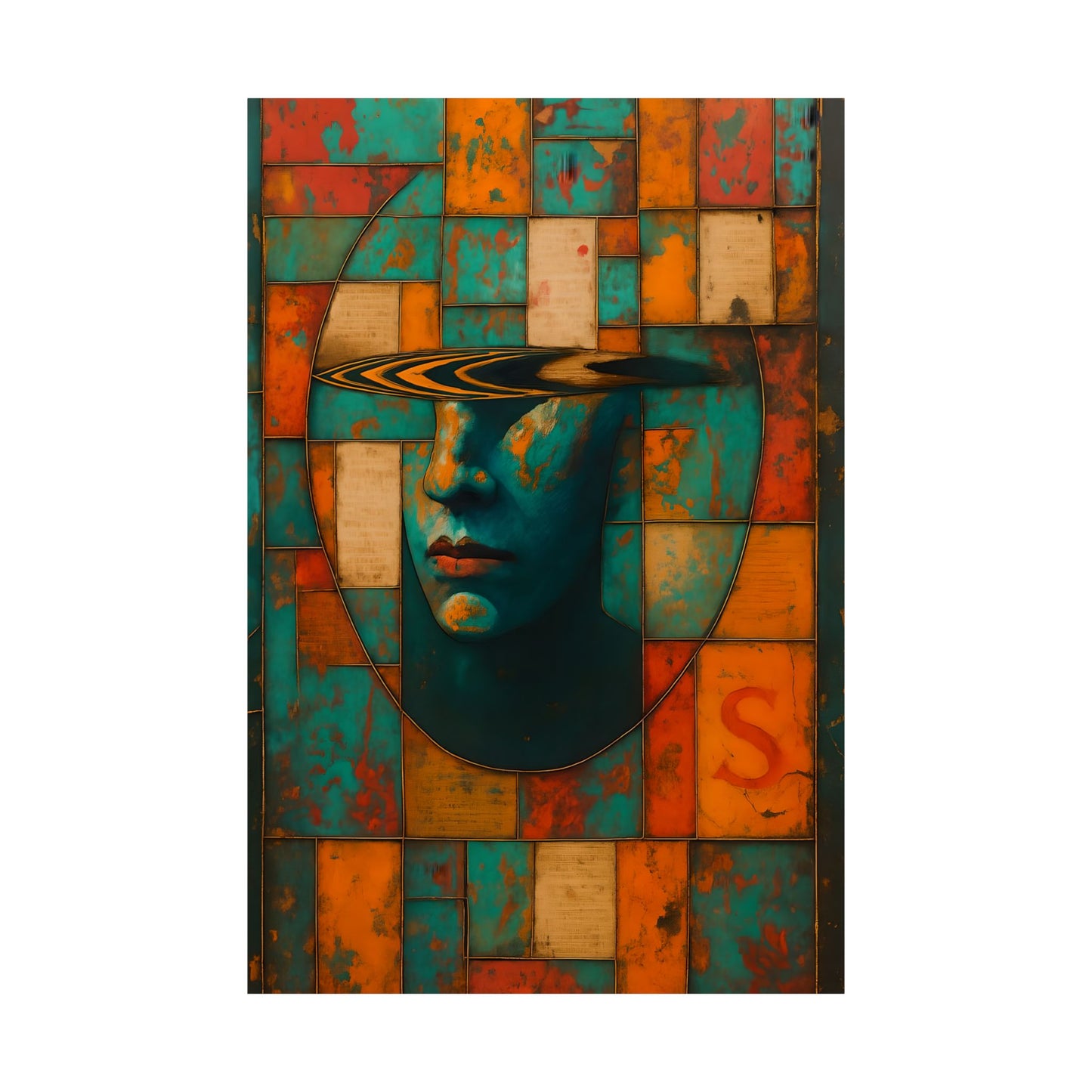 Vibrant Abstract Matte Vertical Posters, Wall Art, Home Decor, Modern Art Print, Unique Gift Idea, Room Aesthetic