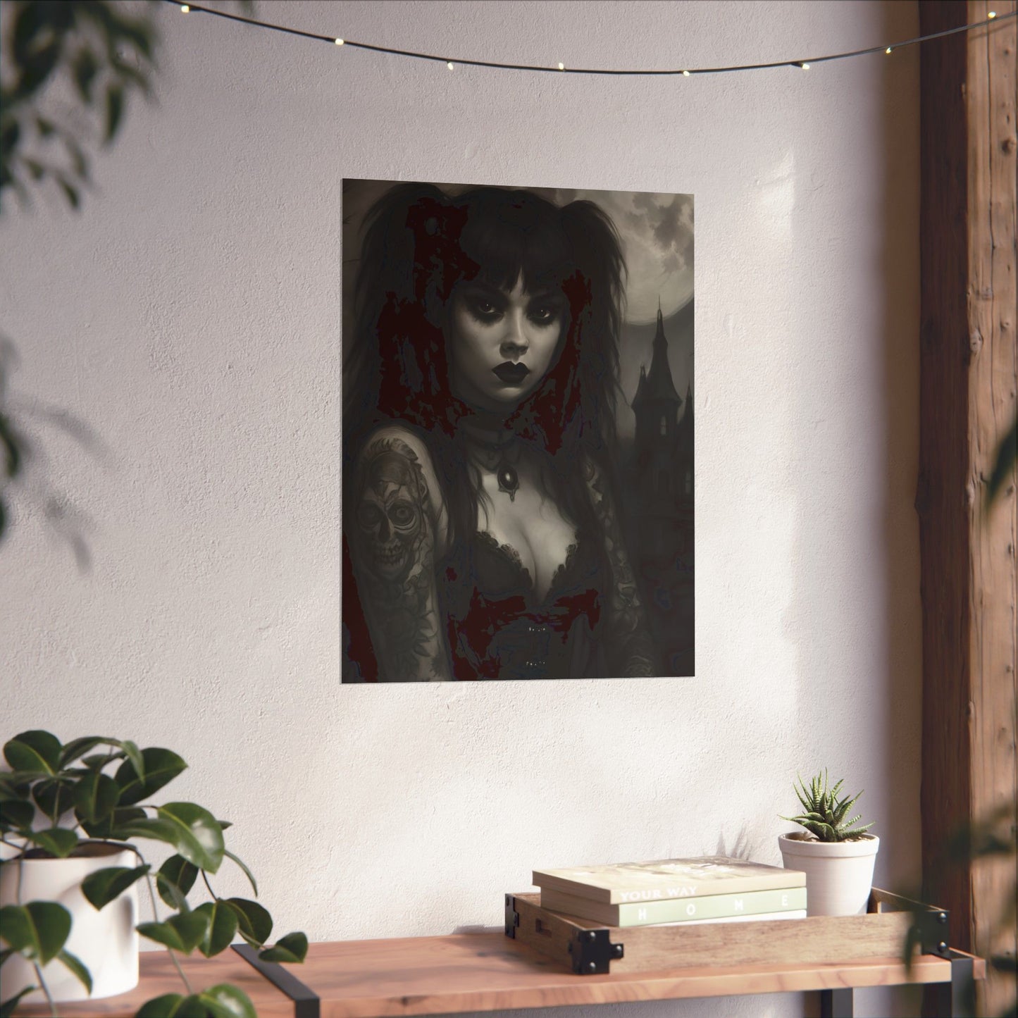 Gothic Art Prints, Matte Vertical Posters, Dark Decor, Wall Art, Unique Home Aesthetic, Room Decoration