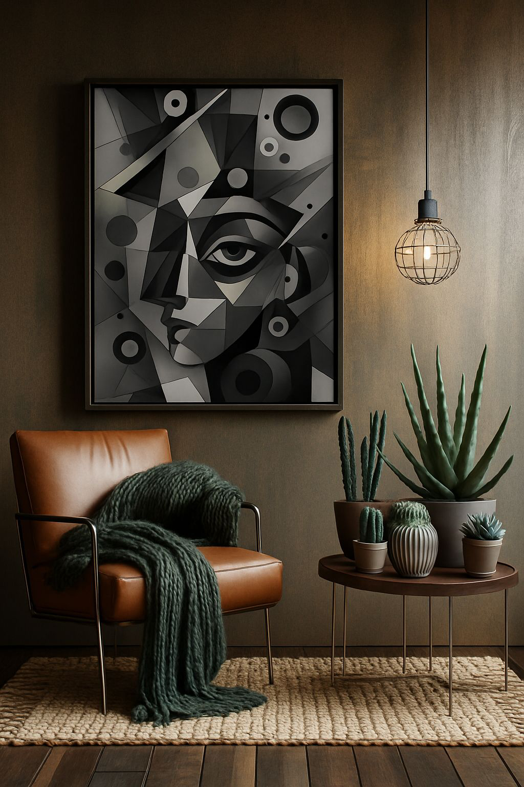 Abstract Satin Art Poster - Modern Wall Décor, Black & White Art, Geometric Home Decoration, Minimalist Art Piece, Stylish Room Accent
