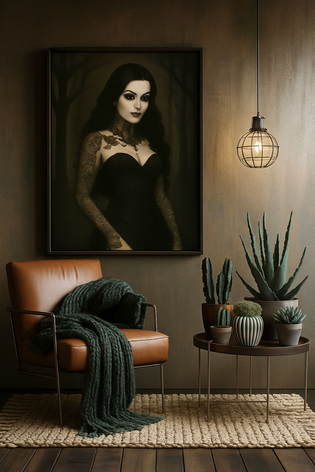 Gothic Elegance Poster, Dark Fantasy Wall Art, Witchy Home Decor, Unique Gift for Halloween, Alternative Art Print
