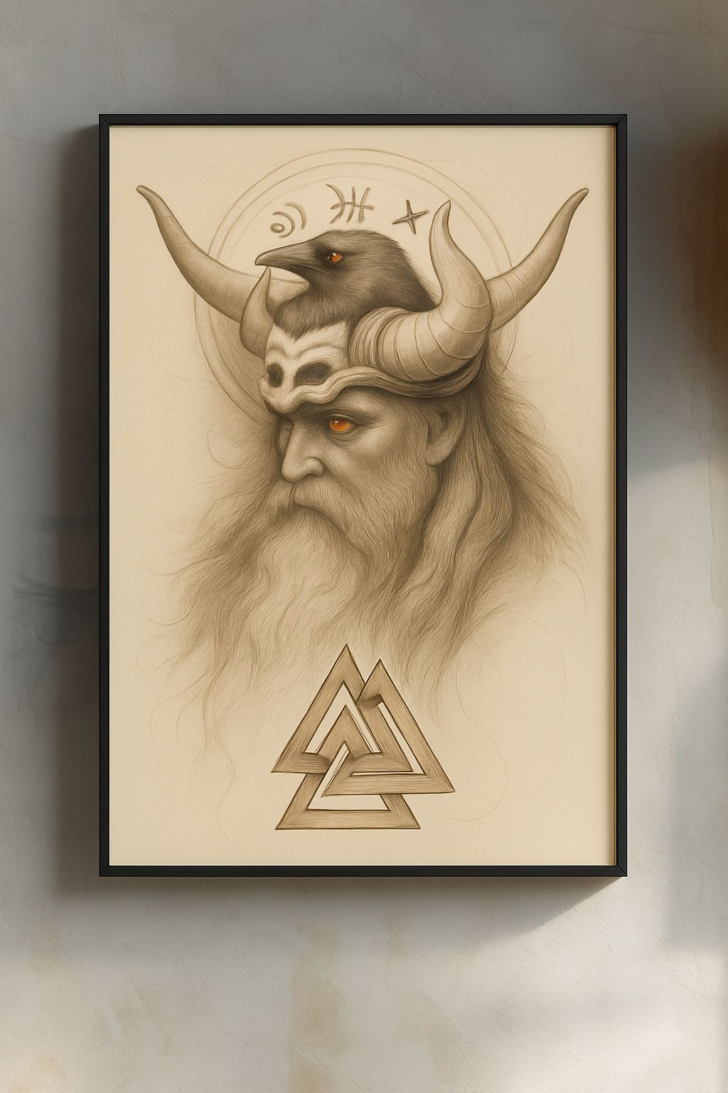 Viking Mythology Art Prints, Matte Vertical Posters, Nordic Home Decor, Unique Gift for Him, Wall Art for Norse Enthusiasts