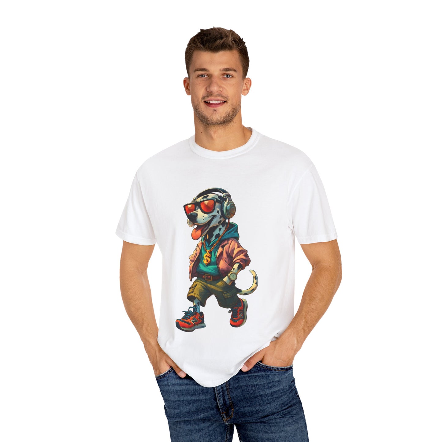 Stylish Dog Graphic T-shirt for Pet Lovers, Casual Wear, Streetwear, Dog Mom Gift, Fun Gift for Birthdays, Unique Tee