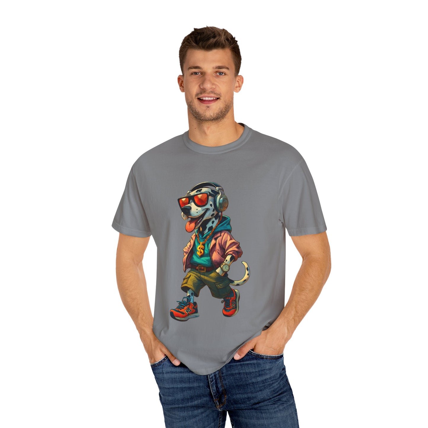 Stylish Dog Graphic T-shirt for Pet Lovers, Casual Wear, Streetwear, Dog Mom Gift, Fun Gift for Birthdays, Unique Tee