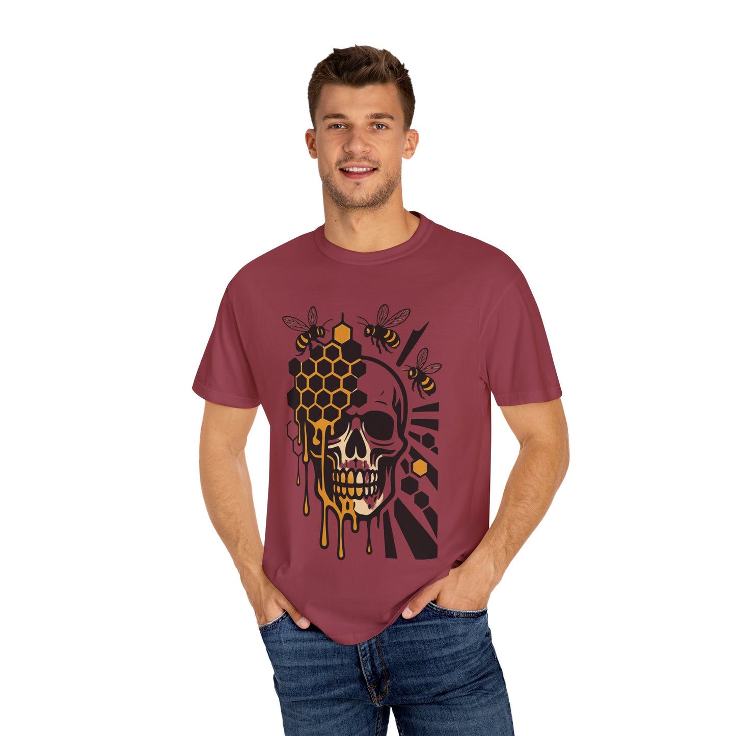 Edgy Skull Graphic Tee - Unisex Garment-Dyed T-shirt, Alternative Style Shirt, Unique Gift, Casual Wear, Halloween Outfit, [...]