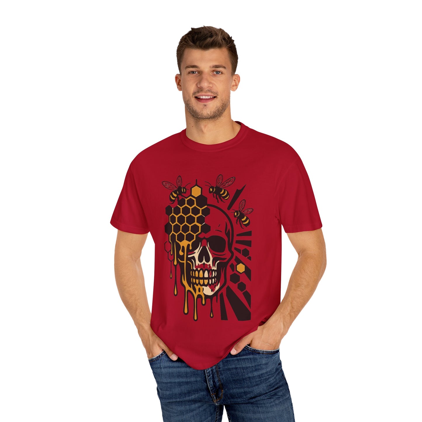 Edgy Skull Graphic Tee - Unisex Garment-Dyed T-shirt, Alternative Style Shirt, Unique Gift, Casual Wear, Halloween Outfit, [...]