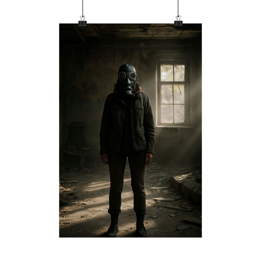 Urban Survival Poster, Gritty Wall Art, Industrial Decor, Unique Gift for Adventurers, Edgy Home Gallery, Matte Vertical Prints