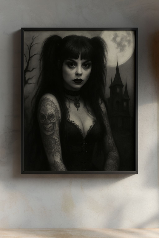 Gothic Art Prints, Matte Vertical Posters, Dark Decor, Wall Art, Unique Home Aesthetic, Room Decoration