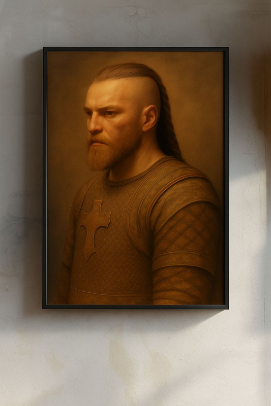 Heroic Matte Vertical Posters, Medieval Wall Art, Knight Decor, Rustic Home Accent, Unique Gift for History Lovers, Fantasy Artwork