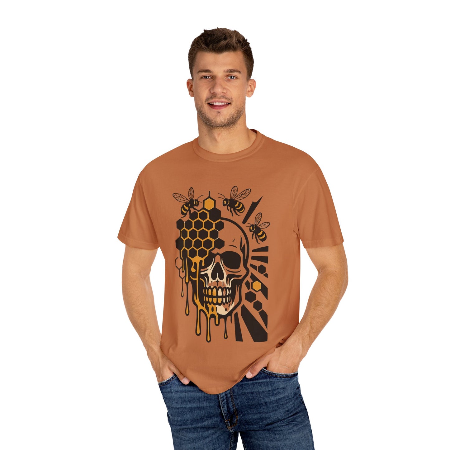 Edgy Skull Graphic Tee - Unisex Garment-Dyed T-shirt, Alternative Style Shirt, Unique Gift, Casual Wear, Halloween Outfit, [...]